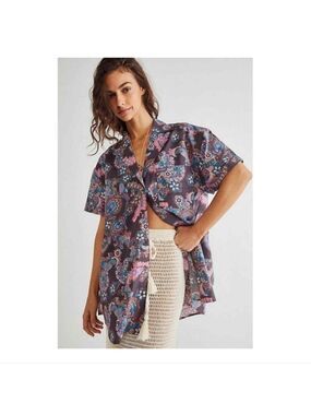 Free People Poolside Boyfriend Shirt
